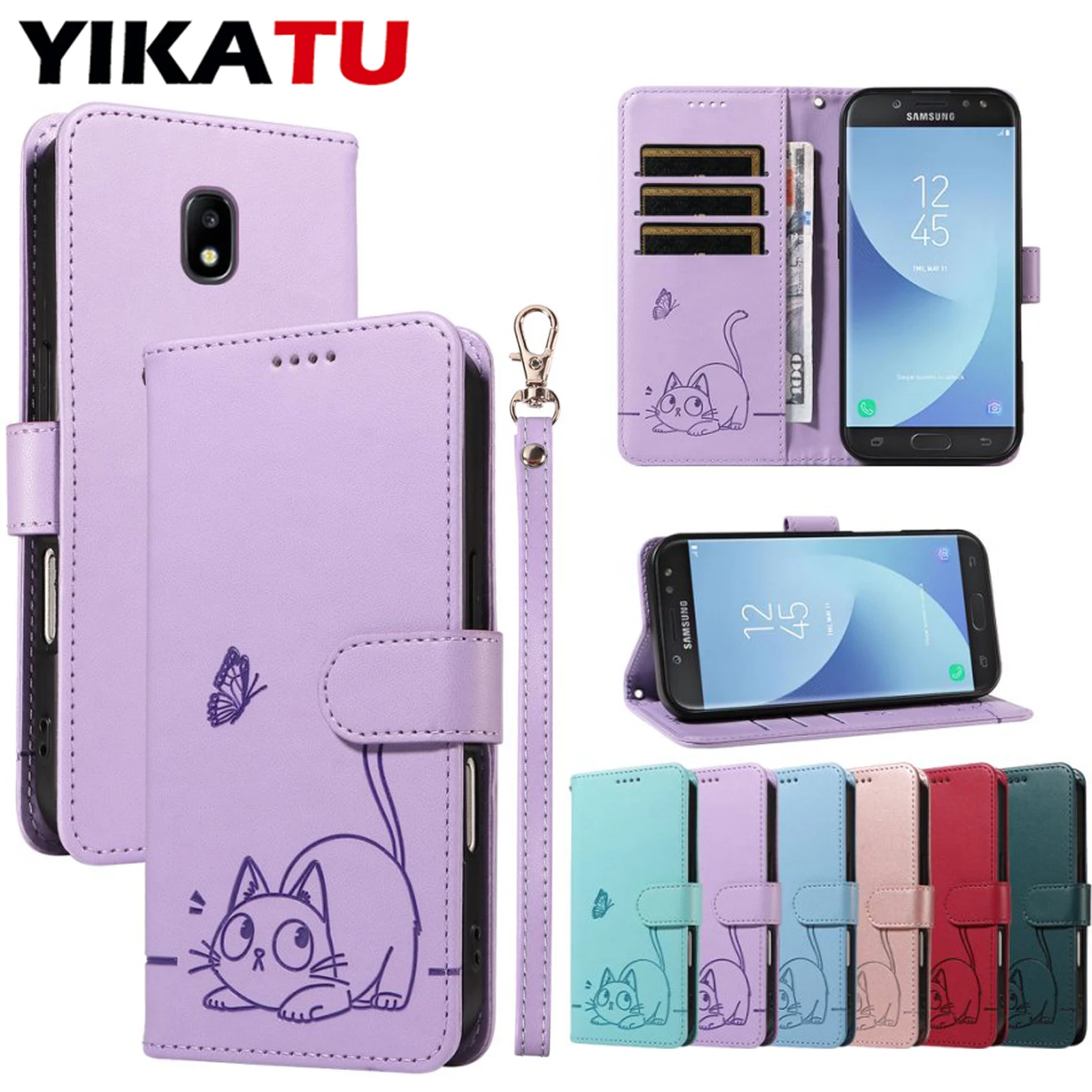 

Anti Theft Brush Wallet Leather Case For Samsung Galaxy M80S M60S M32 M23 5G M22 M10S F23 F22 A03 A02S A6 Plus Anti-fall Cover