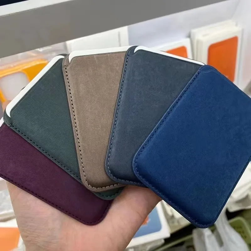 Dompet Kartu Magnetik FineWoven Kompatibel Untuk Magsafe iPhone 17 16 15 14 13 Pro Max Tempat Kartu MacSafe Dengan Casing Magnet