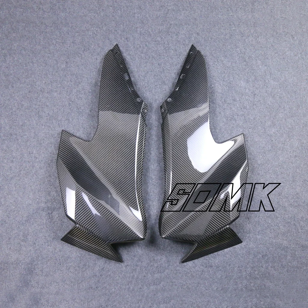 ZX10R 2023 Motorcycle Carbon Fiber Front Spoiler Upper Side Panels Cover Fairing Kits For KAWASAKI NIJIA ZX 10R 2021 2022