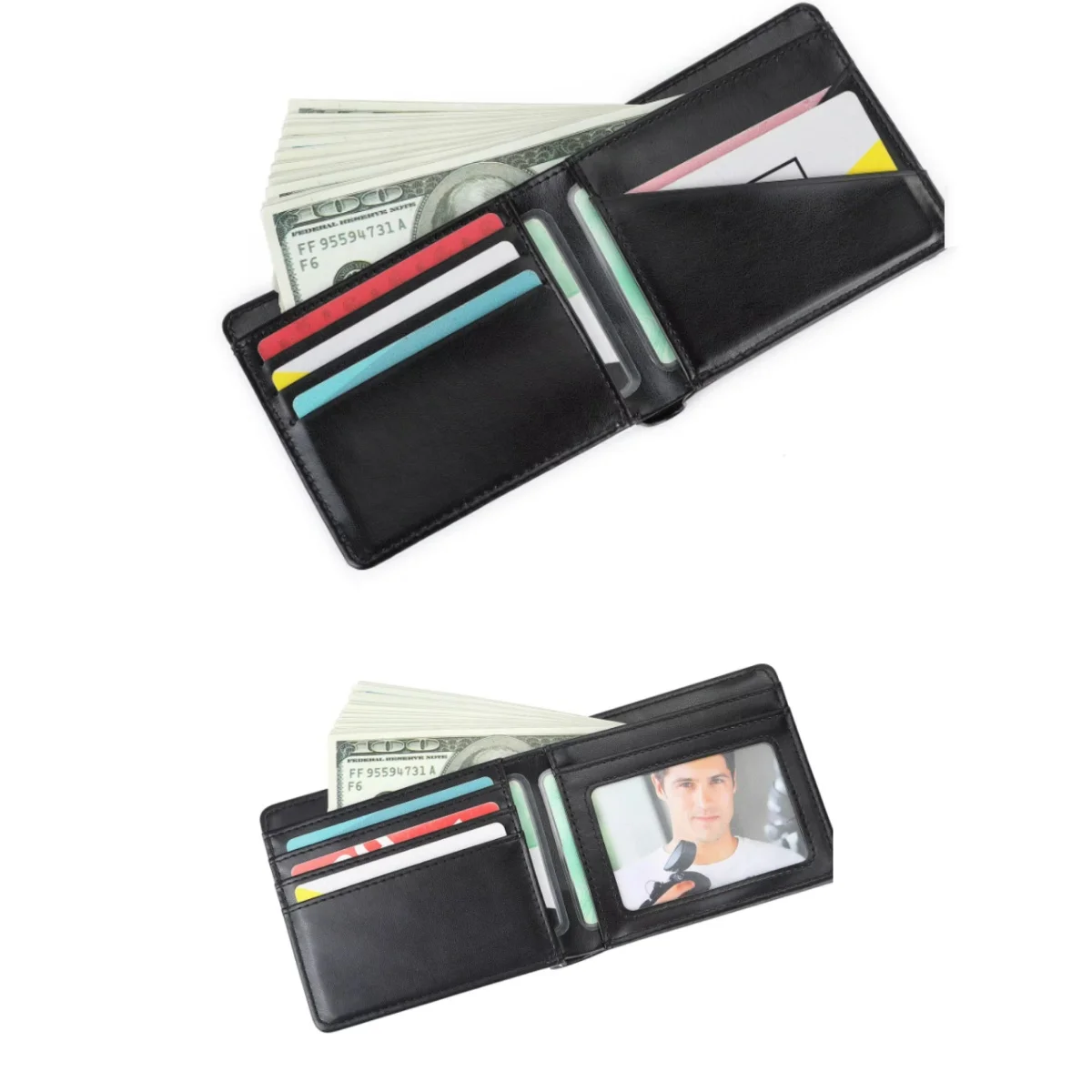 

10 Pieces Sublimation Blanks Wallets for Men Card Holder Gifts Wallets Heat Transfer Sublimation Wallet for Heat Transfer Print