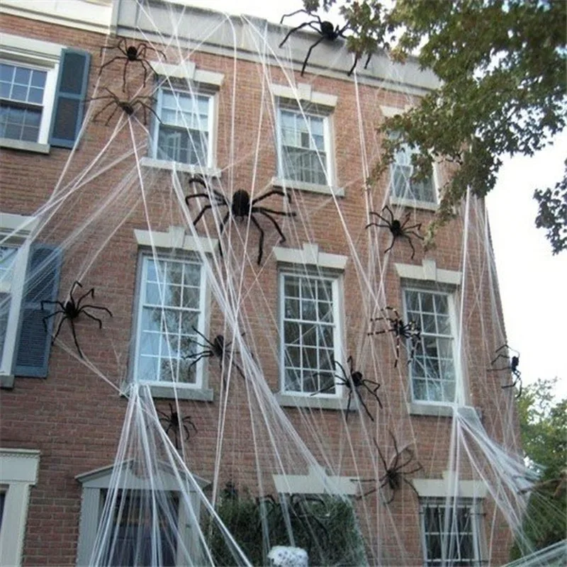 Halloween große mehrfarbige Spinne Horror Halloween Dekoration Spinne gruselig Indoor Home Scream Outdoor Garten Hof Dekor Zubehör – Detail 9