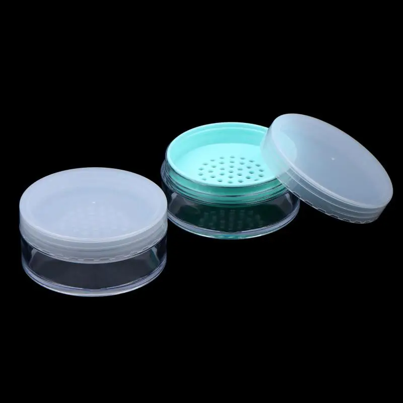 1 Stück 15g Leerer Kosmetikbehälter, Make-up-Kompakt, Tragbare Lose-Puder-Box, Kunststoff-Lose-Puder-Dose mit Sieb – Detail 3