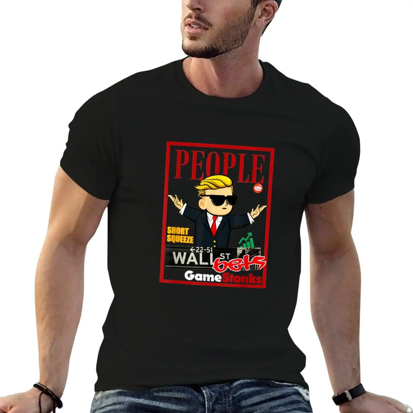 

WallstreetBets Stonks - Short Squeeze WSB - We The T-Shirt printed t shirts for man essential t shirt T-Shirt