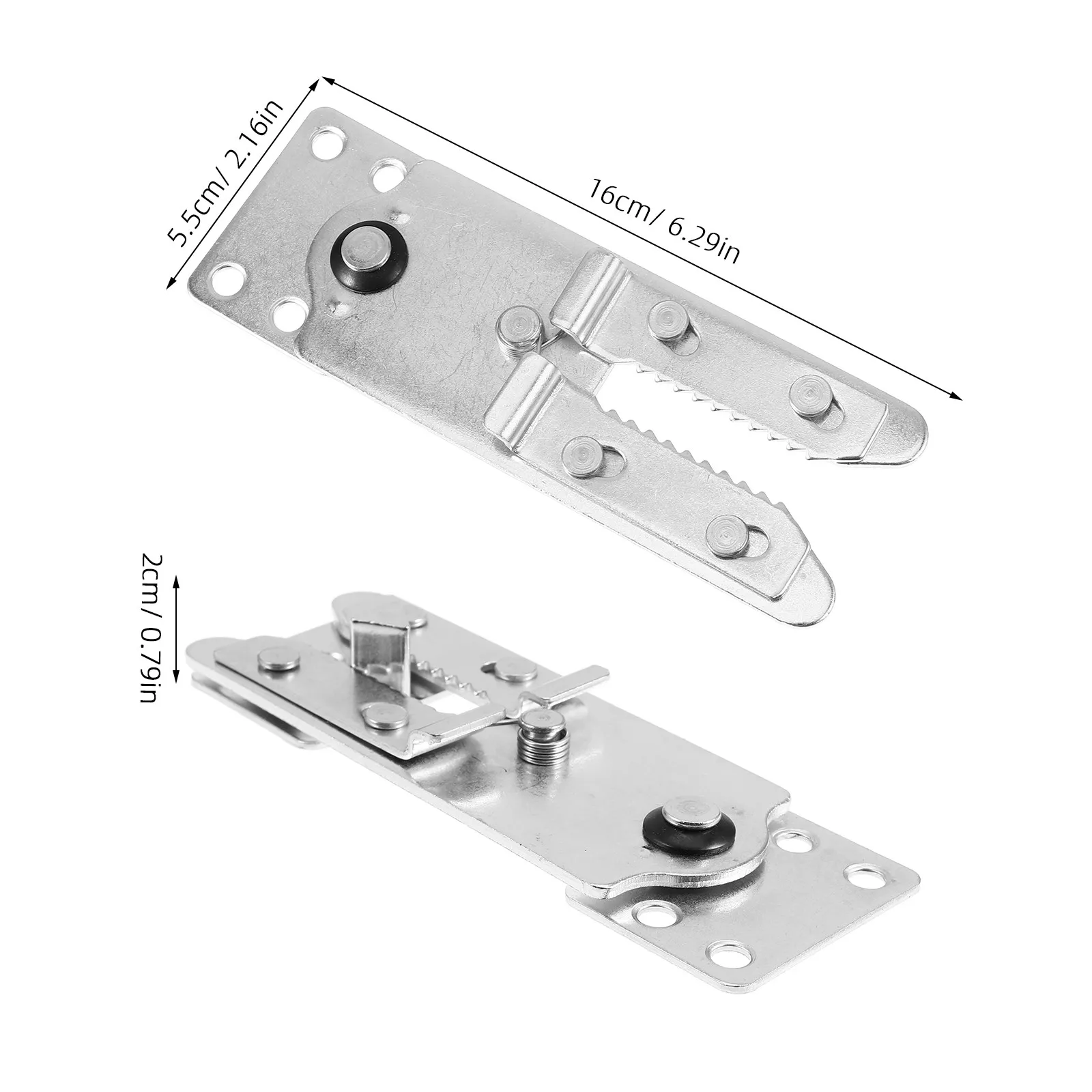 2Pcs Heavy Duty Sectional Couch Joint Snap Iron Sofa Connectors for Modular Corner Sectional Sofas Interlocking Furniture
