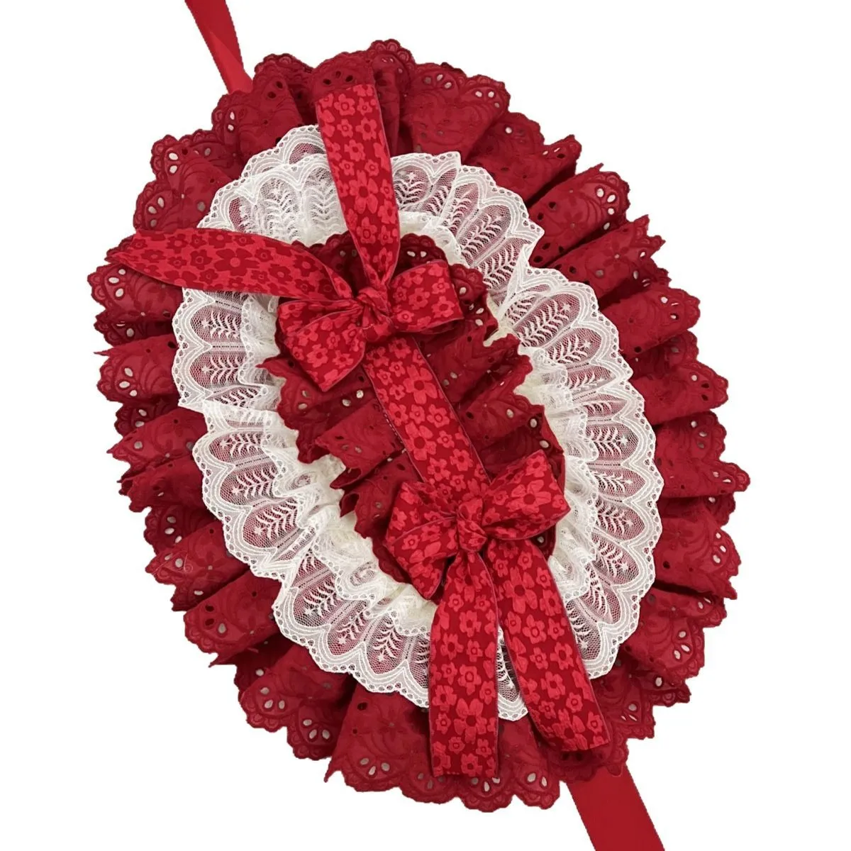 Fatto a mano LOLITA LO Ragazza Cofano in pizzo scuro Bnt Stile scuro Vestire Copricapo Erba