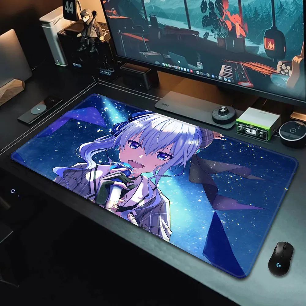 Hoshimachi Suisei Anime Mousepad HD Printing Computer Gamers Locking Edge Non-slip Mouse Pad XXL90x40cm Keyboard PC Desk Pad