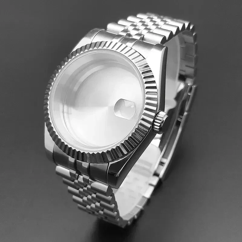 

Fashion Waterproof Stainless Steel 36mm/40mm Sapphire Glass Men's Watch Case Fits NH35 NH36 NH34 Movement For Rlogo Replacement