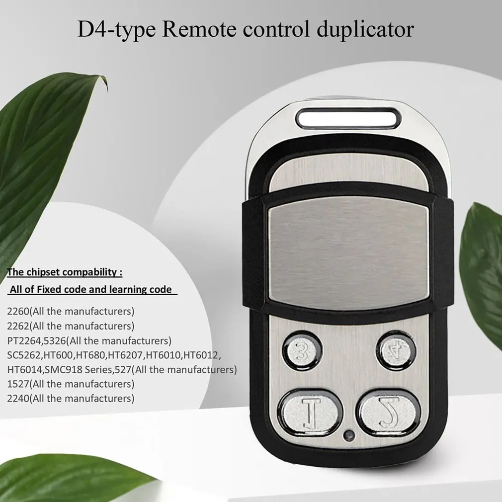 Garage Door Remote Control 433Mhz 4 Channel Gate control For Garage Command Opener Alarm Remote Control