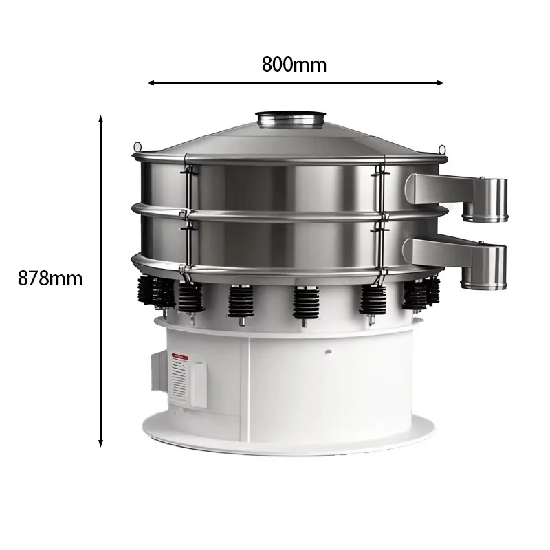 Stainless steel sanitary industrial juice screening equipment fine mesh rotating vibrating