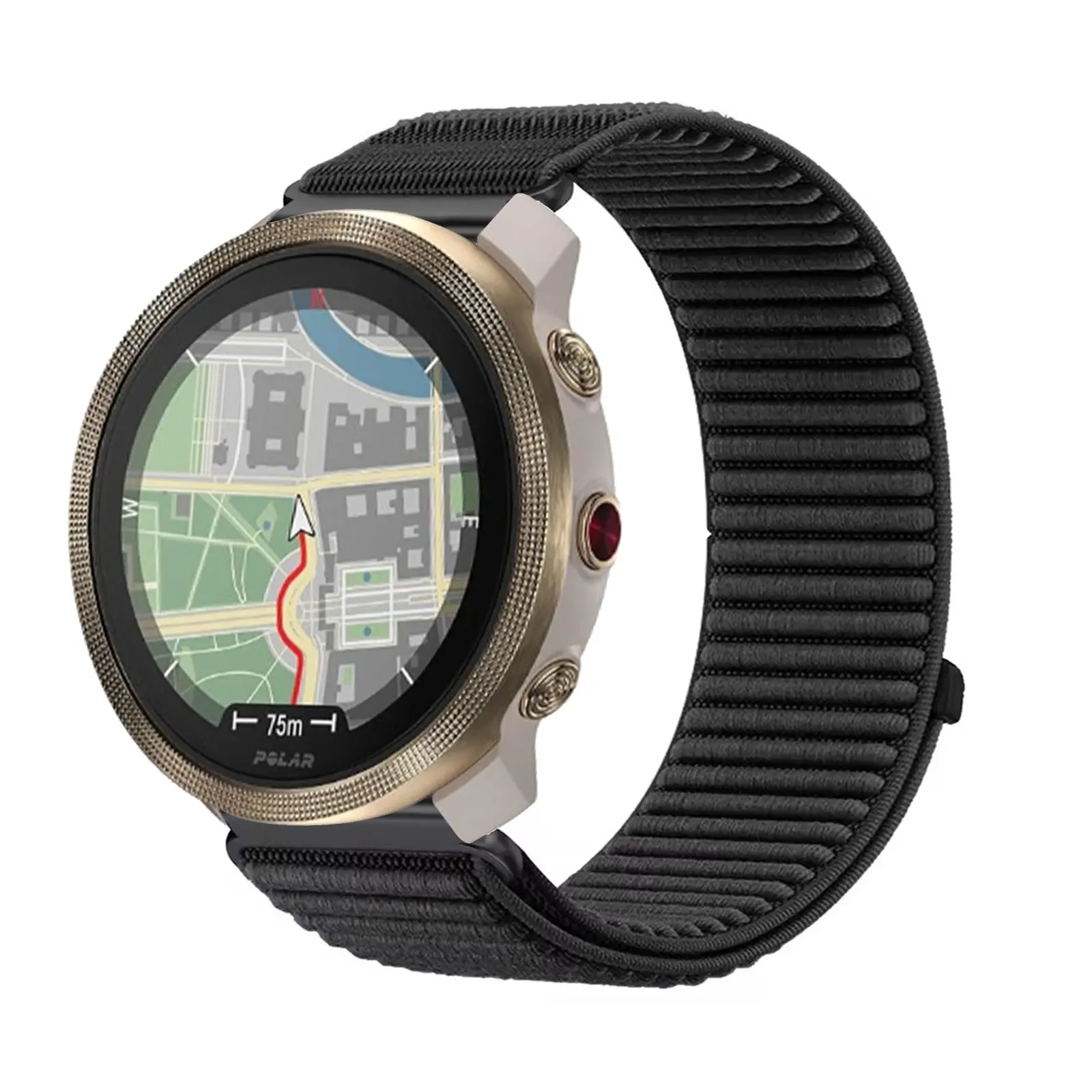 أربطة نايلون لفرقة Polar Vantage M3، حزام نايلون فيلكرو ناعم مرن #1