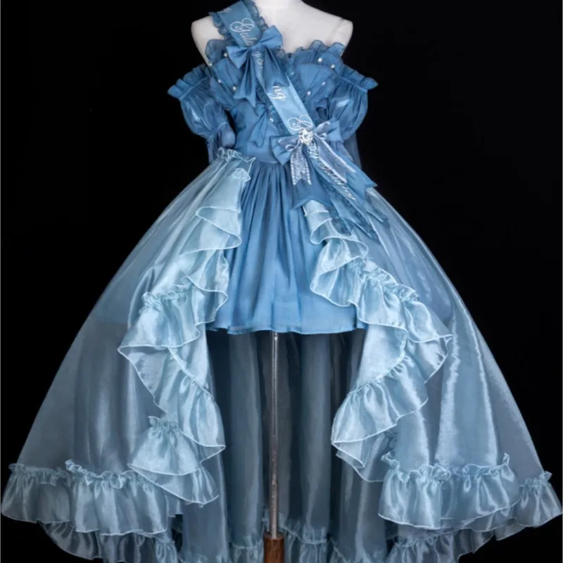 

Lolita Dress Design Small Blue Women's