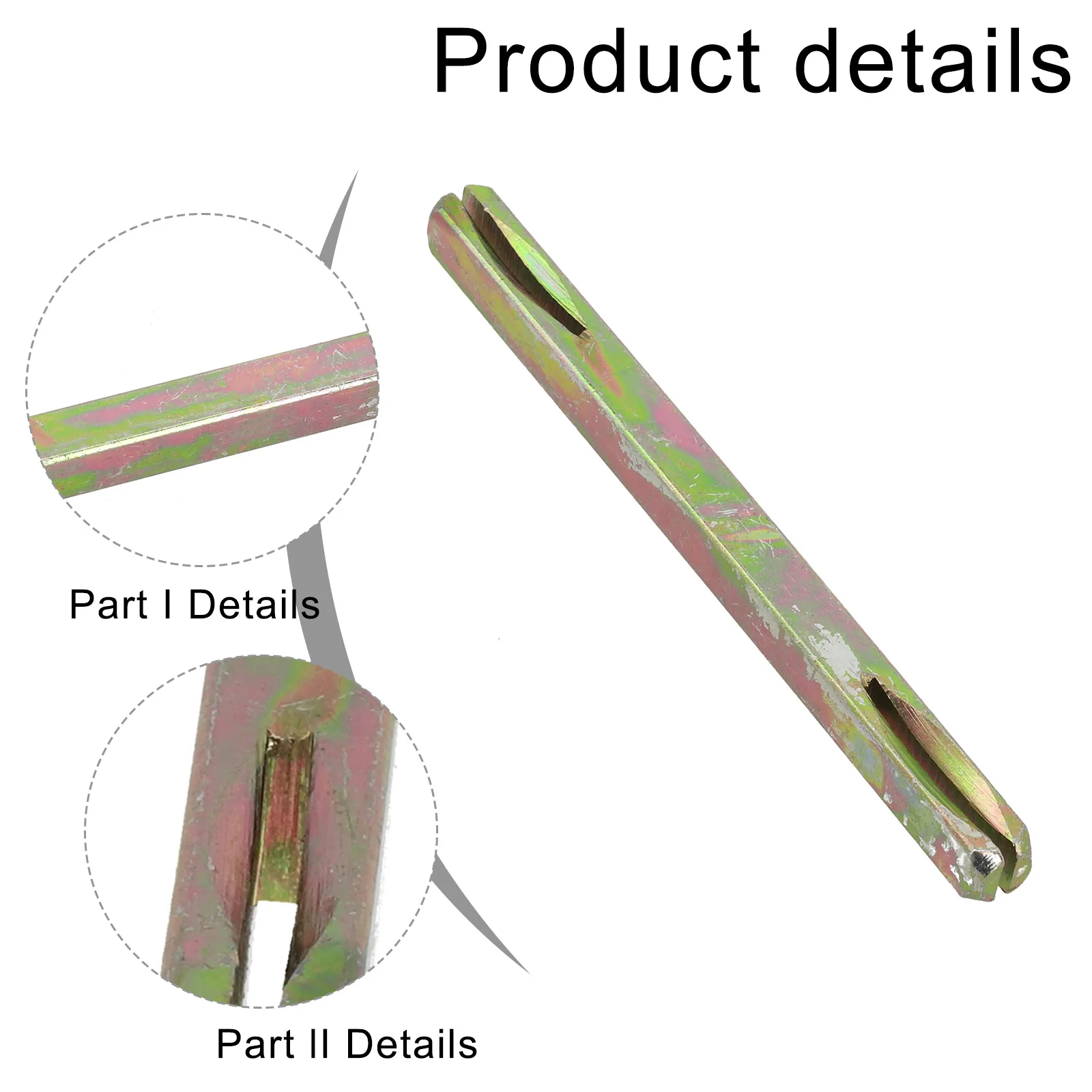 85-130mm Square Spindle 8mm Galvanised Door Window Handle Iron Square Pin Firmly Holds The Door Handles