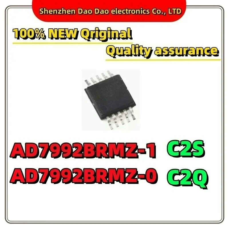 AD7992BRMZ-1 C2S AD7992BRMZ-0 C2Q MSOP-10 Digital to analog converter chip IC new original