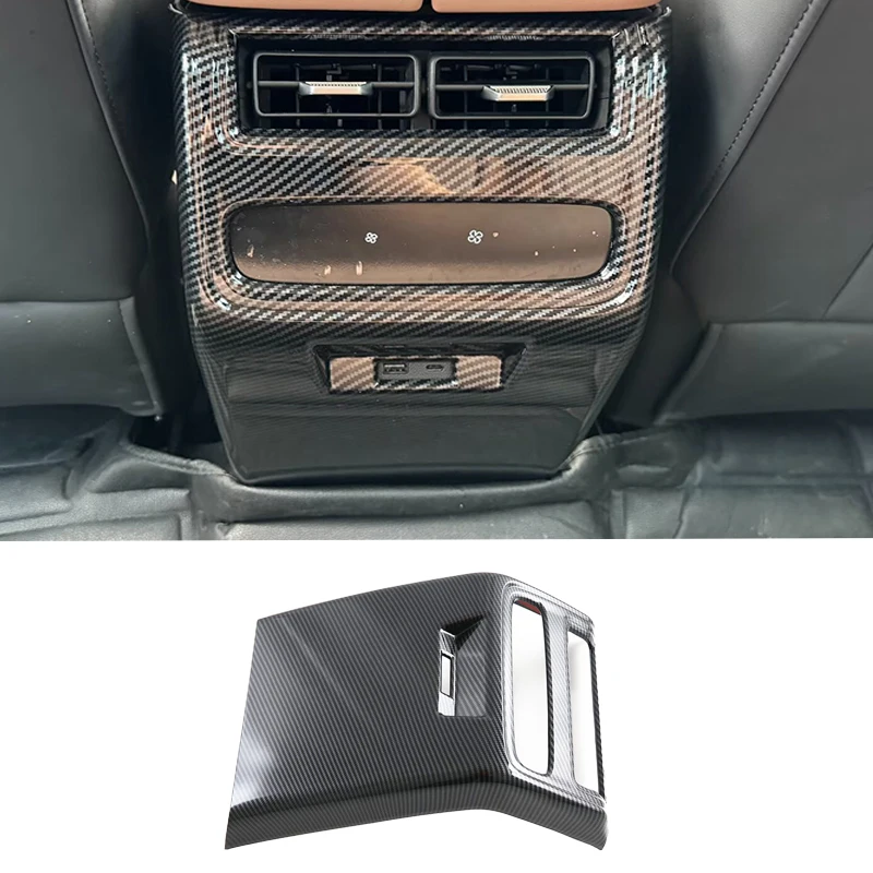 LHD لشيري تيجو 9 2024 2025 ABS ألياف الكربون نافذة التبديل غطاء الكسوة والعتاد التحول زخارف اللوحات ملصق اكسسوارات السيارات #3