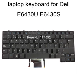 Notebook Spanish Backlit Keyboard For Dell E6430U E6430S Spain SPA Latin Black Keyboards Mobile Pointer 0DHXX7 DHXX7 V136425AK1