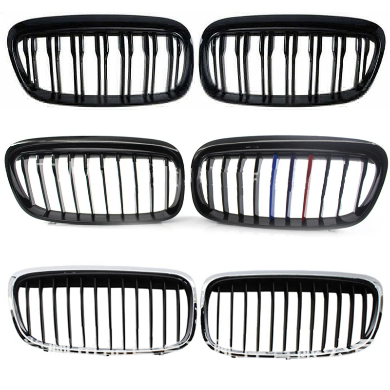 Upgrade Signal/Double Slat Diamond Front Kidney Grille Bumper For BMW 2 Series F45 F46 GT 2014-2018 216i 218i 220i 225i