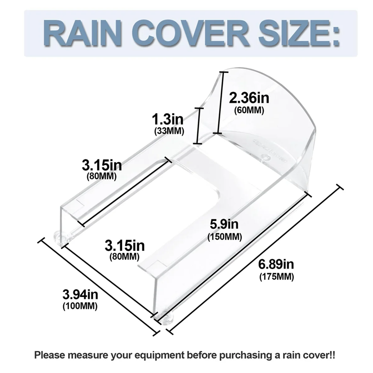 Capa De Chuva De Campainha De Plástico Transparente, Adequado para Modelos De Anel, Protetor Impermeável, Protetor De Campainhas De Vídeo