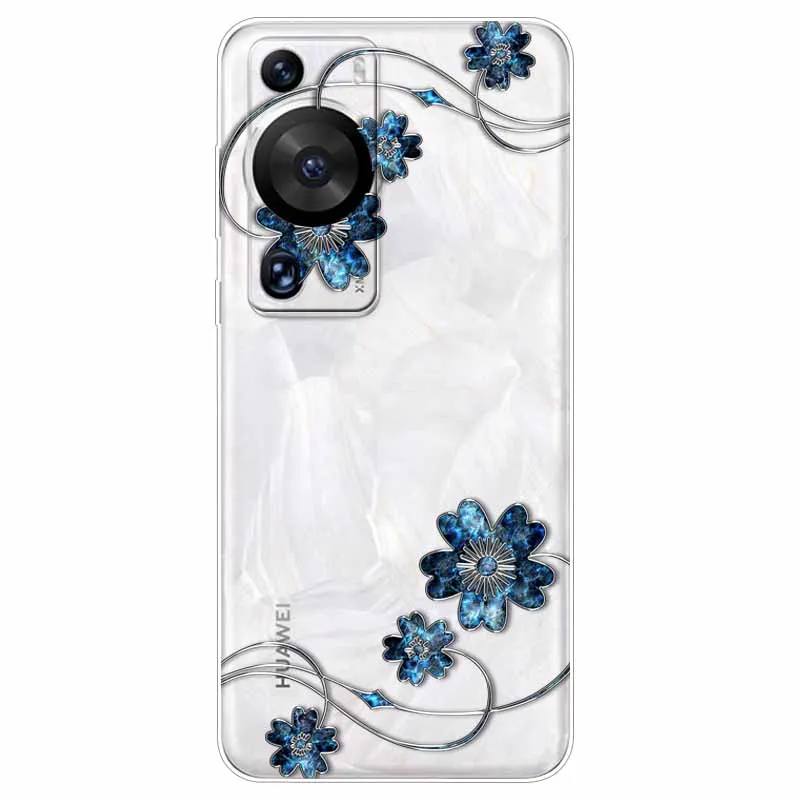 Silicone Clear Cover for Huawei P60 Pro Case Soft Thin Cute TPU Transparent Cases for Huawei P60 Cover P 60 P60Pro Bumper Dog