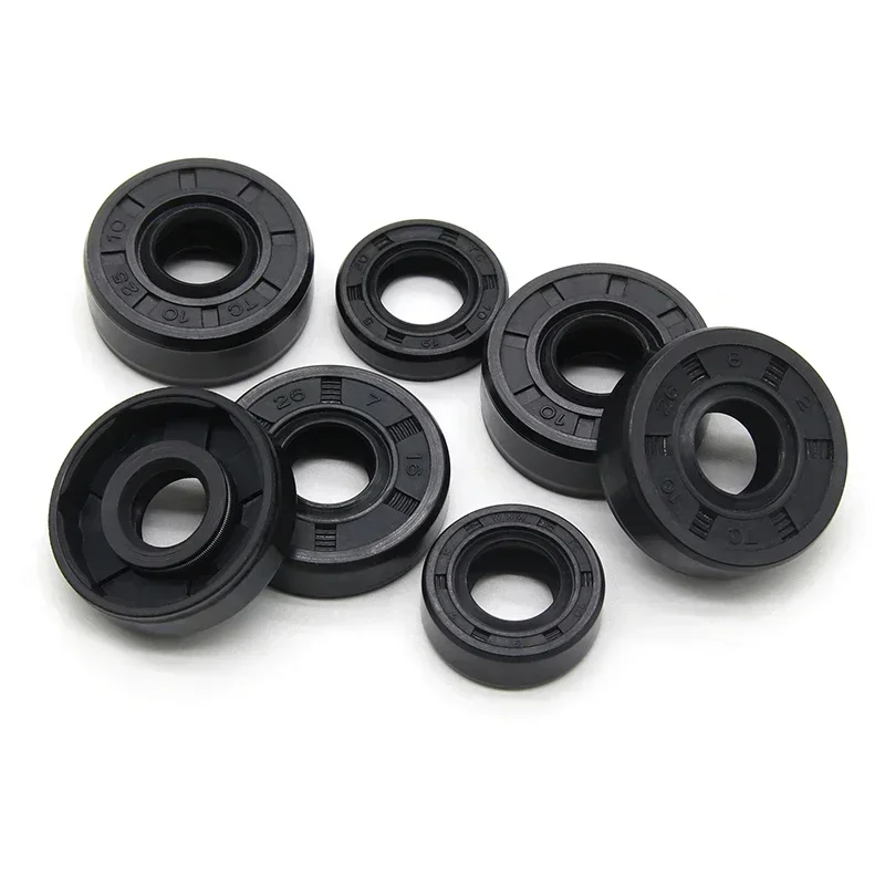 2/5pcs NBR Oil Seal ID 10mm TC-10*17/18/19/20/22/25/26*5/7/8/10mm Nitrile Rubber Shaft Double Lip Oil Seals Gasket