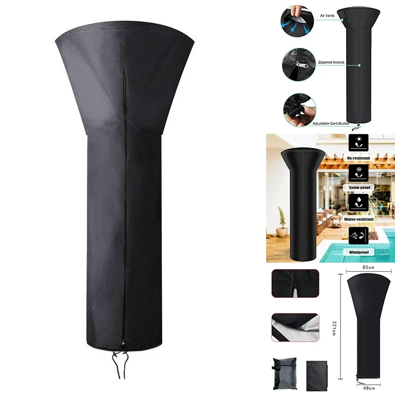 

Patio Heater Covers With Zipper And Air Vent,Waterproof,Dustproof,Wind-Resistant,UV-Resistant Snow-Resistant