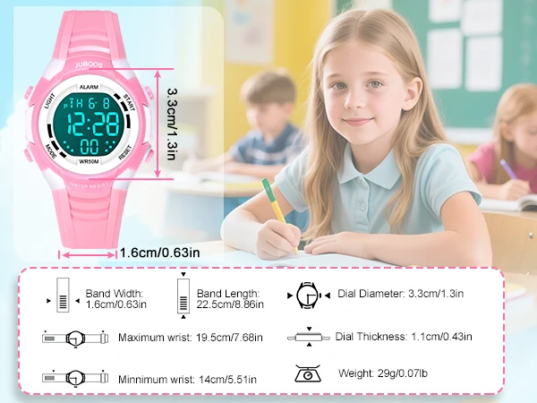 Socico Outdoor Sports Multifunctional Waterproof Large Screen Display Luminous LED Digital For Girl Boy Fashion Silicon Watch