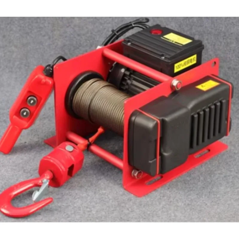 

Electric Hoist 220V 1 Ton Small Wall Mounted Crane Quick Lifting Winch Silent for Home Workshop