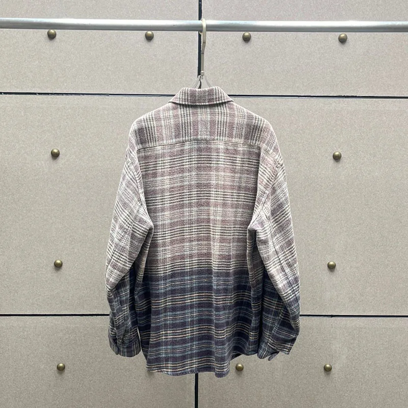 เสื้อผ้าผู้หญิง Y2k ฤดูใบไม้ผลิและฤดูร้อนเก่าลายสก๊อตผู้หญิงสี Collision lapel เสื้อผู้หญิง 2025 ใหม่ใน outerwears