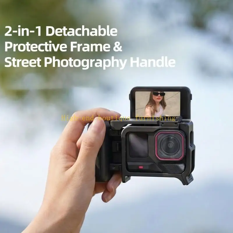 L9NB Durability ABS Camera Cage Grip With AntiSlip Design For AcePro 2/1 Vlog Camera