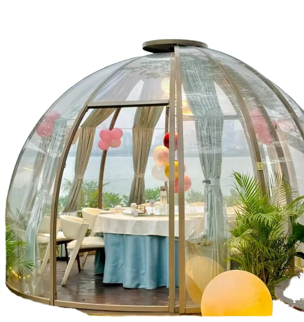 Modern Design 2.7-6.2M Transparency Prefabricated SUN ROOM Easy Installation 3D Model Design for Golf Course
