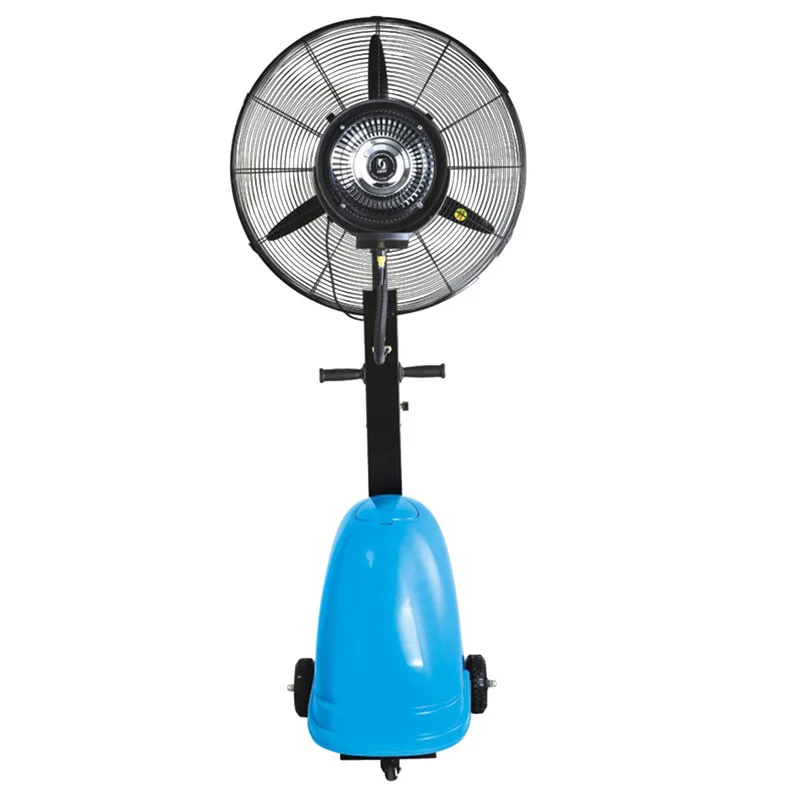 Industrial, outdoor floor mobile water humidification atomizing fan