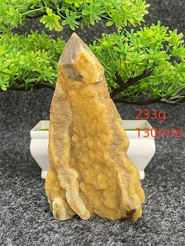 Imagem -06 - Pedra de Geodo Fluorita Amarela Natural para Decoração Doméstica Obelisco Reiki Healing Crystal Wand Feng Shui Wizard Worship Holiday Gift