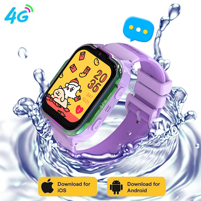 

2025 Smart Watch SOS GPS Location Video Call Sim Card For Children SmartWatch Camera Waterproof Watch For Boys Girls gift