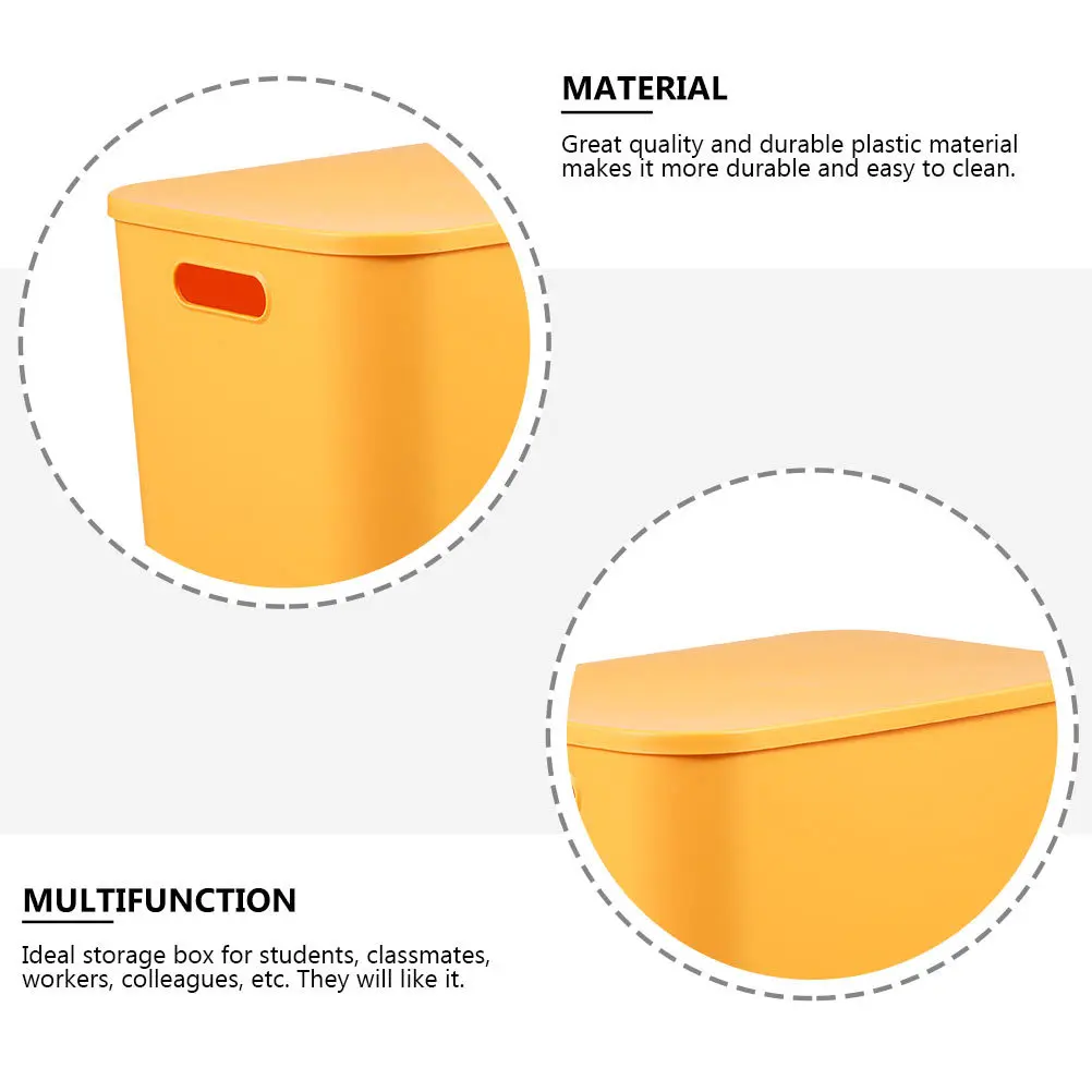 

Snacks Storage Basket Plastic Desktop Organizing Box Xl Stackable Dustproof Container For Dorm Room Office Cosmetics Household