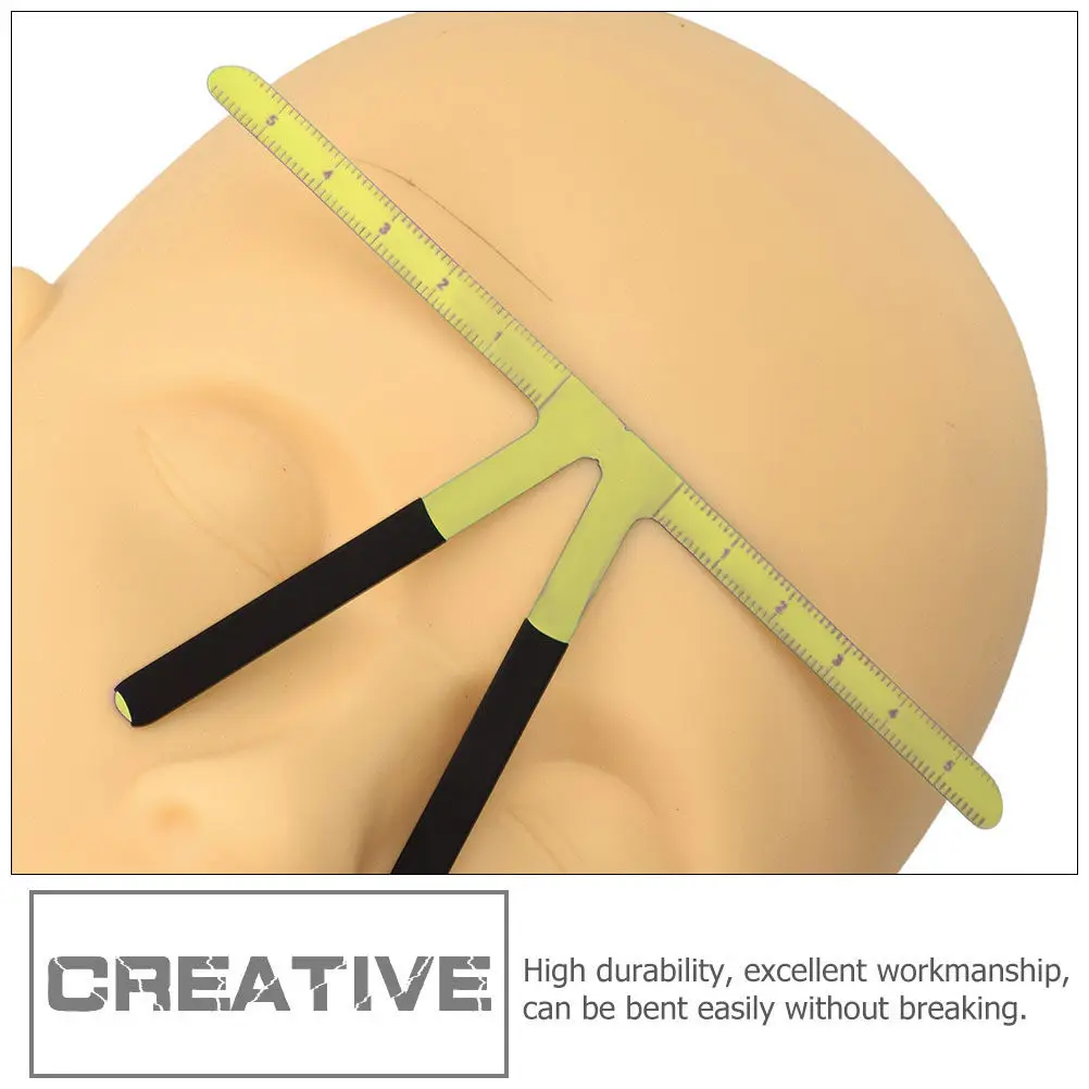 Nose Bridge Positioning Ruler Eyebrow Triangle Ruler Stainless Steel Measuring Tool Creative Eyebrow Shaper Tool