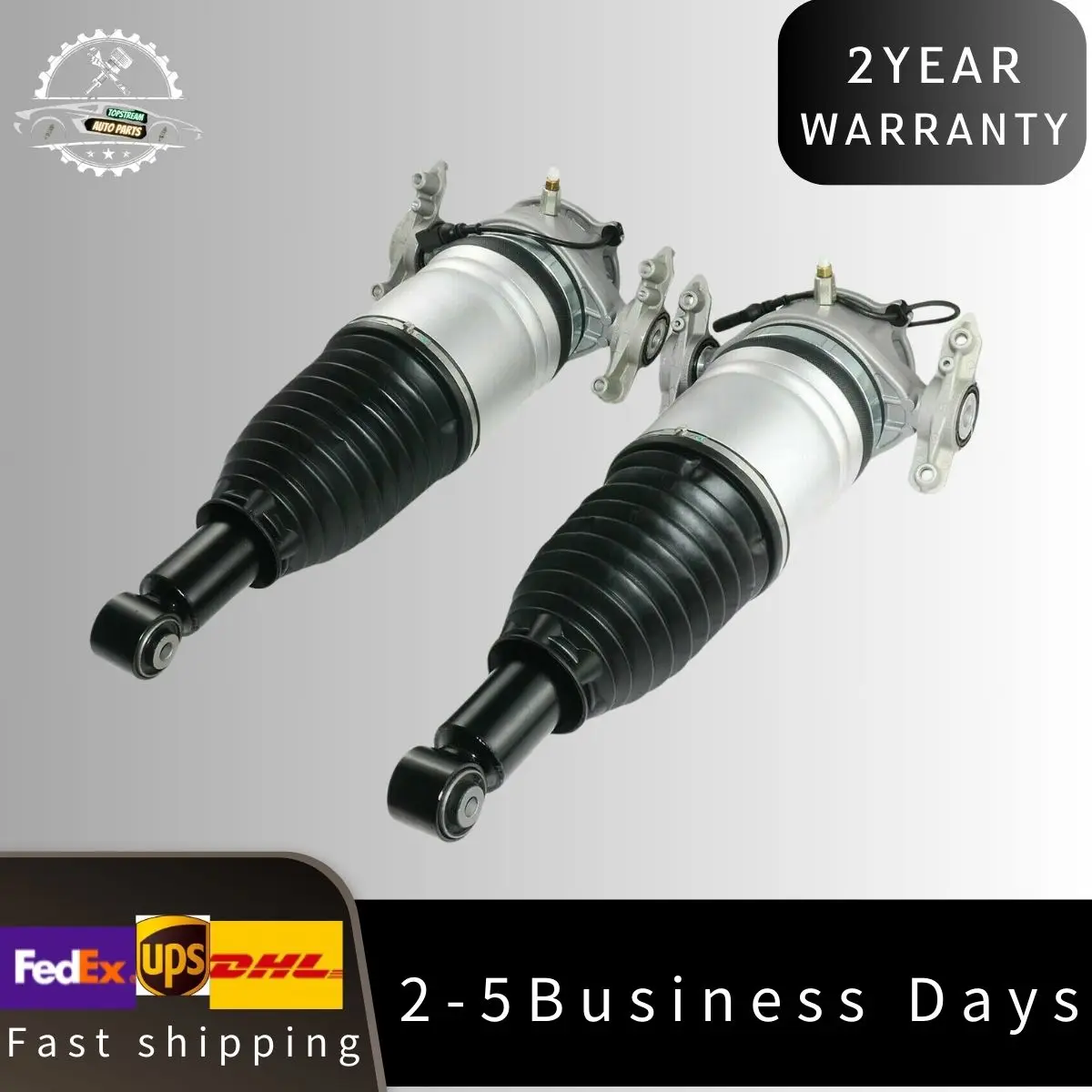 2X For VW Touareg 7P5 7P6 Rear Left Right Air Suspension Shock Struts 2010-2018