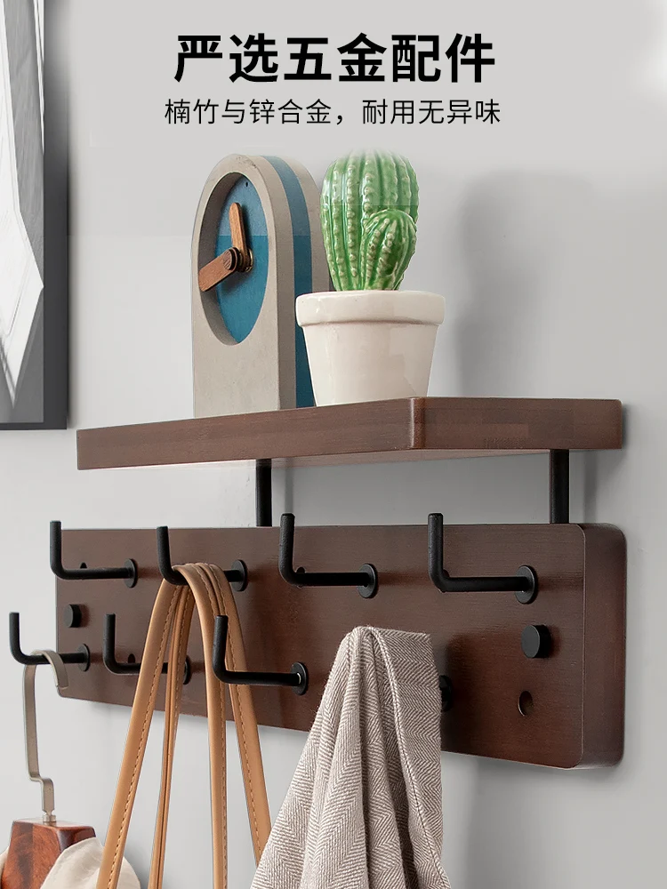 Clothes hook rack coat rack hanging into the doorway entrance living room creative wall wall hanger.