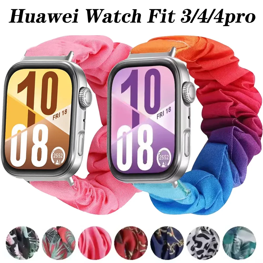 Elastisches Nylon-Schlaufenarmband für Huawei Watch Fit 3 4, bequemes Armband Correa für Huawei Watch Fit 4/4pro, austauschbarer Bandgürtel