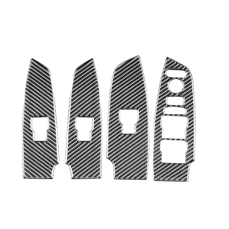 

ABOK-Carbon Fiber For Honda Accord 10Th 2018-2022 Car Windows Lift Switch Panel Cover Trim Accessories LHD