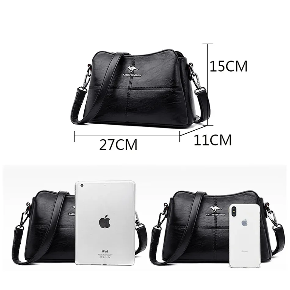 Designer Crossbody Bags For Women Fashion Soft Leather Handbags High Quality Shoulder Bag Bolsa Women Messenger Bags Sac a Main