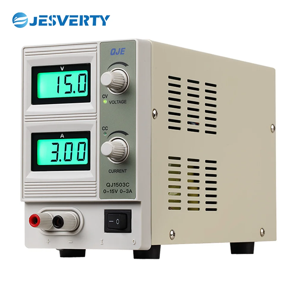 QJ1503C 450W Single Output Adjustable Benchtop Power Supply 0-150V 0-3A Switching DC Regulated with Adjustment Knob