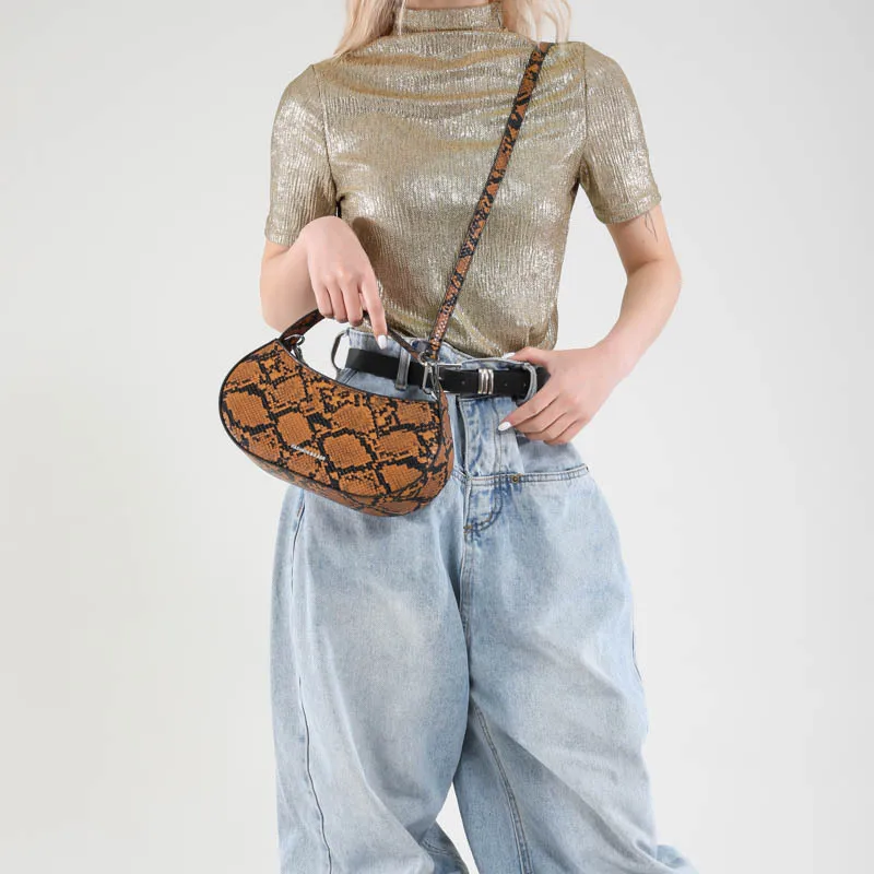 

2025 Summer Spacious Underarm Bag Niche Shoulder Purse for Women Studded Commuter Tote Large Capacity Fashion Sling Bag​