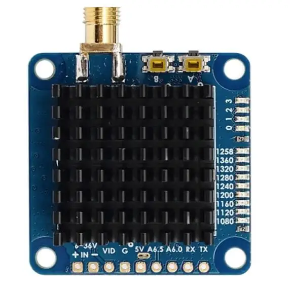 Nadajnik wideo 1G3TE V2 1.2GHz 1.3GHz 2000mW 2W 9CH z kontrolą Tramp do dronów dalekiego zasięgu