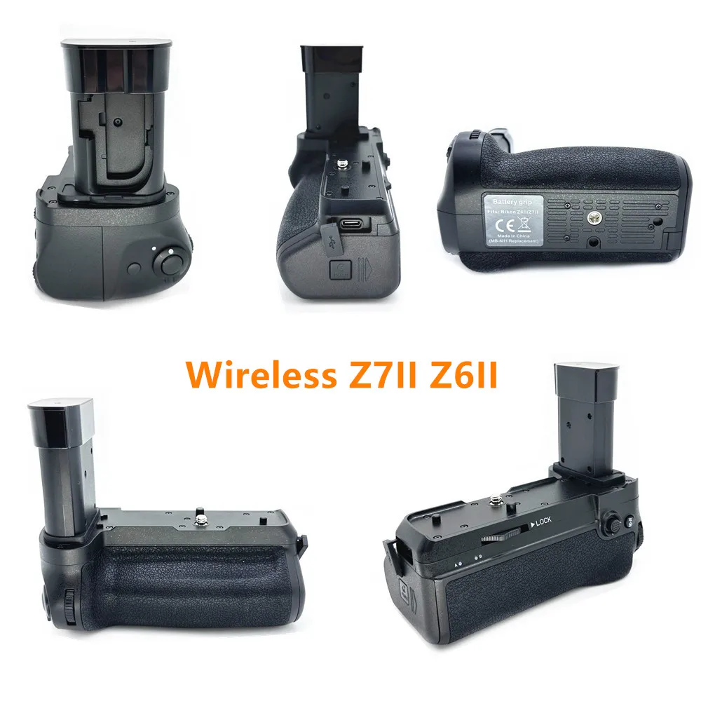 Battery Holder Vertical Grip for Nikon Z5 Z6 Z7 II Z6II Z7II Camera for 2pcs EN-EL15 EN-EL15A EN-EL15B replace MB-N10 EL15 EL15B