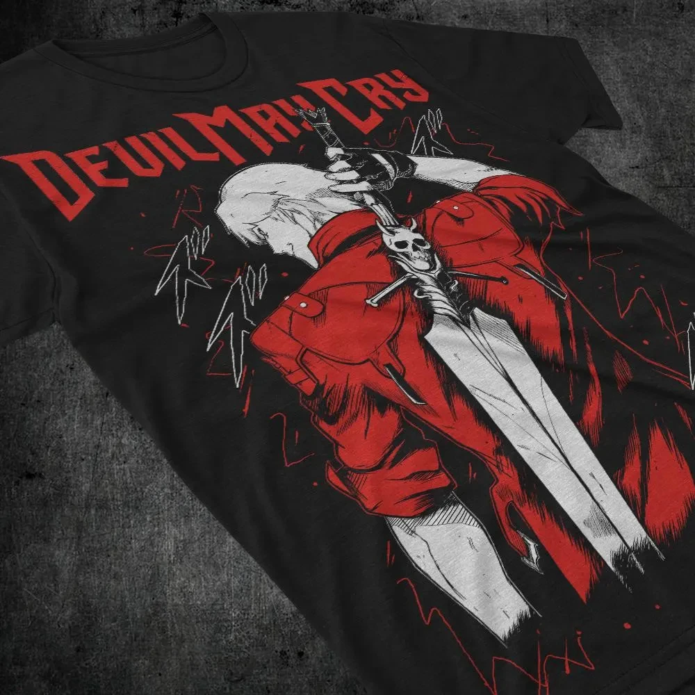Dante Shooter (DMC) Premium Unisex T-Shirt Devil May Cry 3 Premium Unisex T-Shirt Couple All-Season Streetwear Shirt