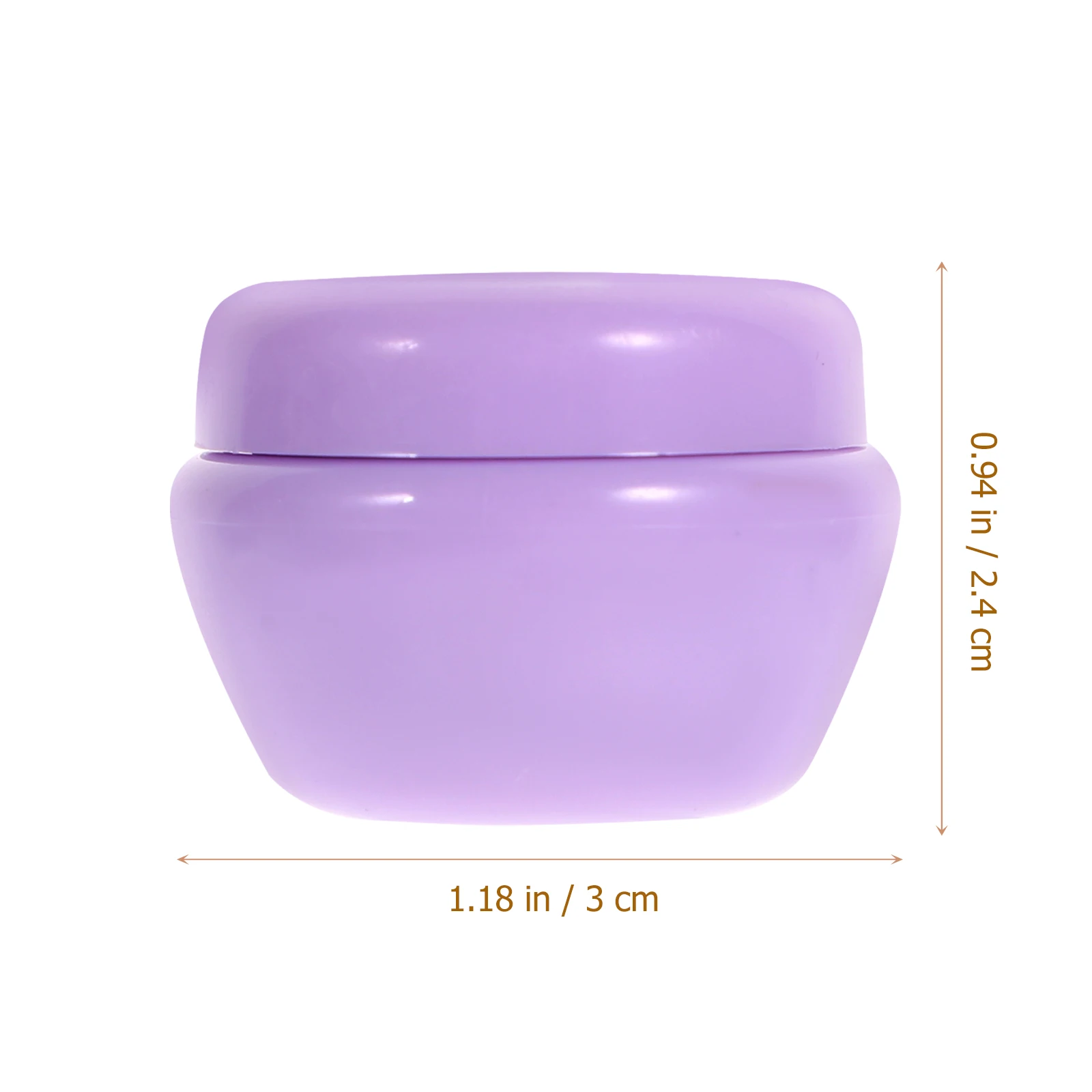 

40pcs Mushroom Cream Jars Travel Containers Empty Plastic Sift-Proof Bottles For Moisturizer Lip Scrub Packaging