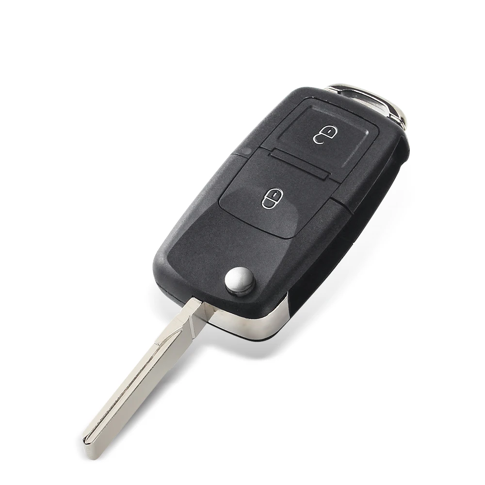 KEYYOU 20X For VW Passat Polo Golf Touran Bora Ibiza Leon Octavia Fabia  3 button Folding Car Remote Flip Key Shell Case Fob