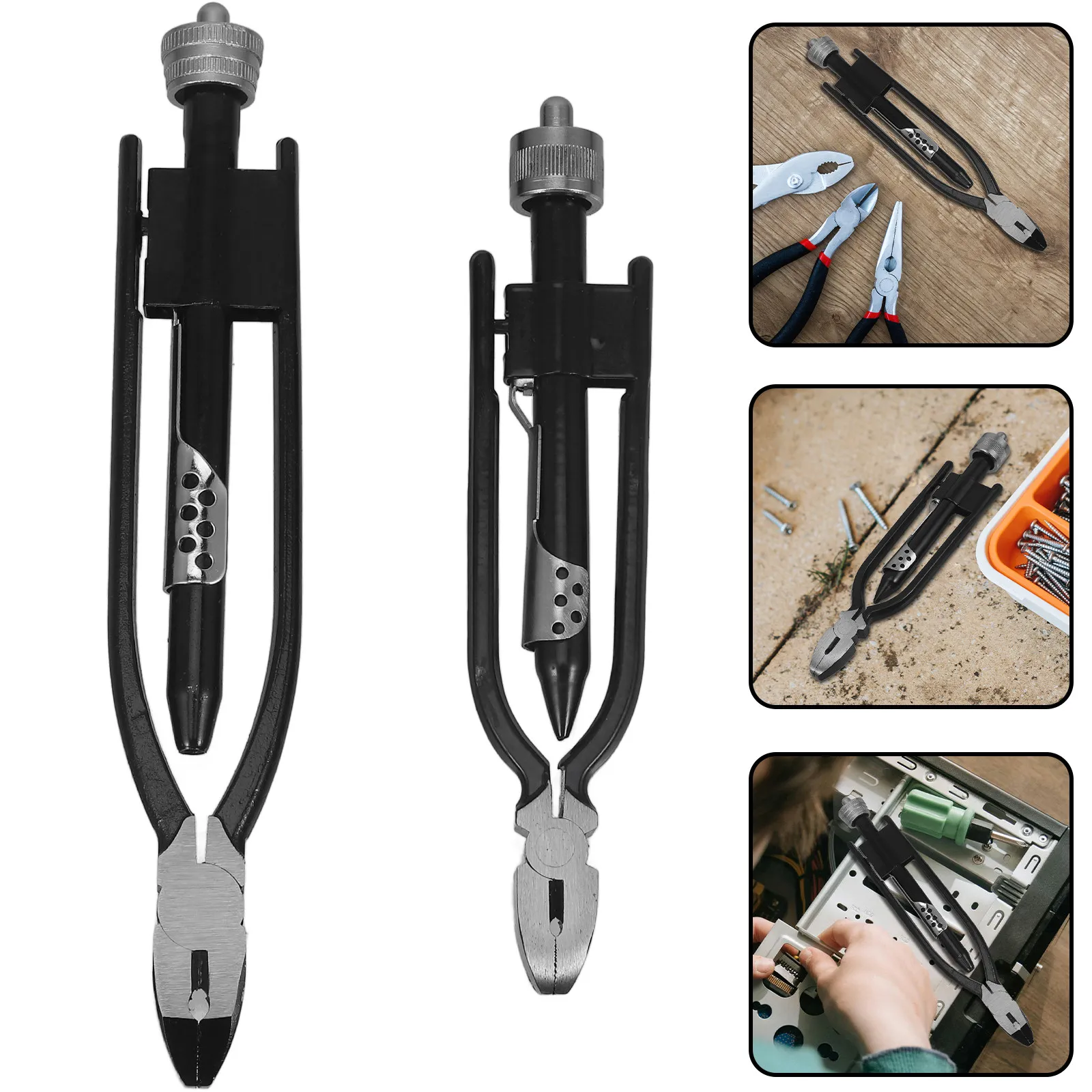 2Pcs Aircraft Wire Twisting Pliers Safety Locking Jaws Heavy Duty Wire Cutter Industrial Racing Tools 9 Inch 6 Inch