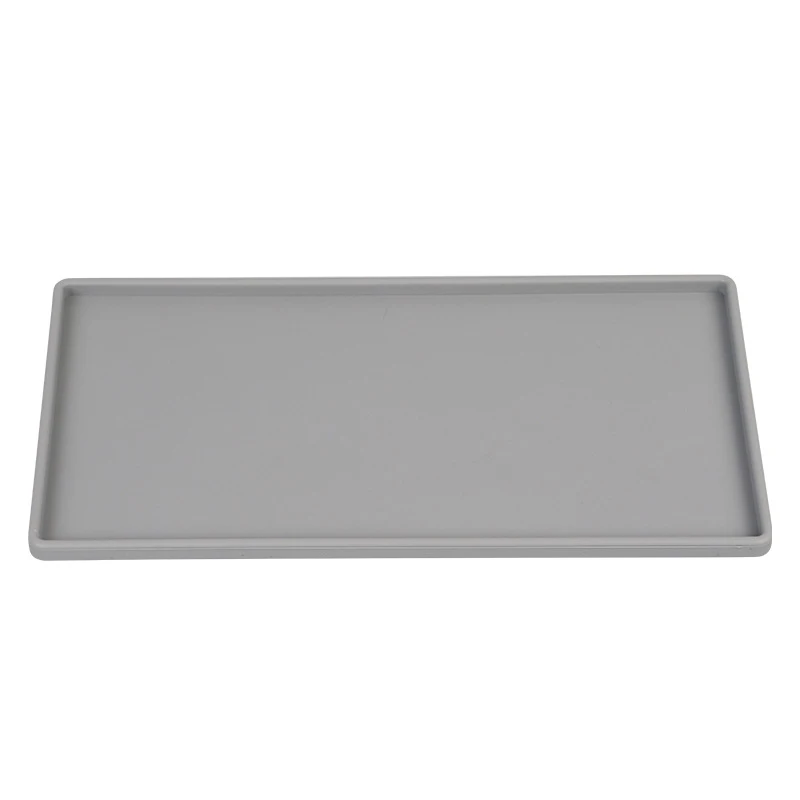 1pc Silicone Coaster Heat Insulation Anti-slip Double  Hotel  Rectangular Gargle  Kitchen Mat Placemat