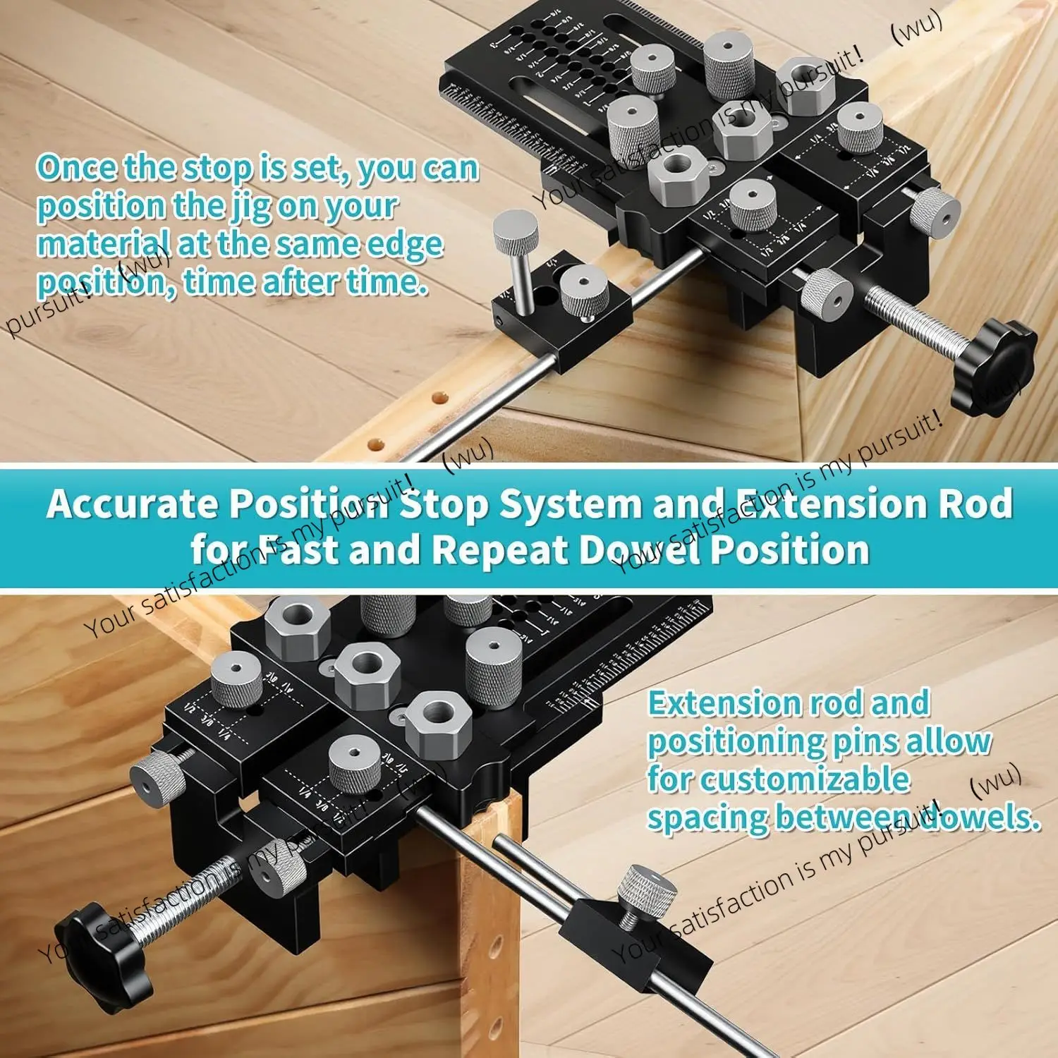 Pin Clamp Kit with Quick Limiter and Clamp, Adjustable Pin Punch