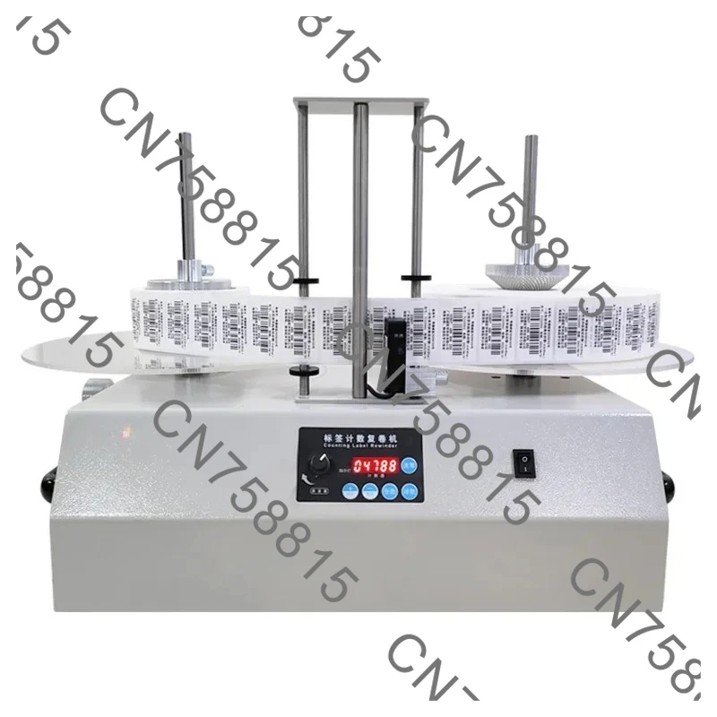 Digital Label Rewinder, Roll-to-Roll Rewinder, R150 Roll-to-Roll Rewinder with Counter 1 to 2 Roll Rewinder